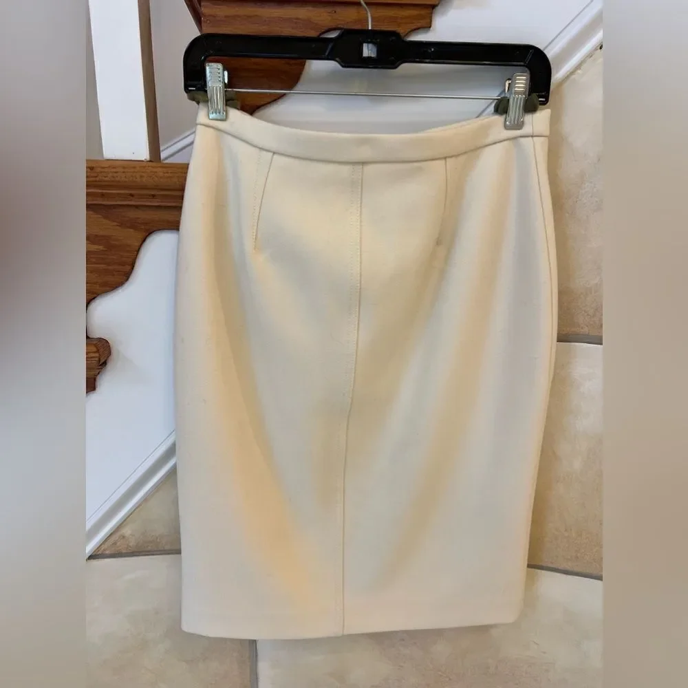 J Crew Cream Skirt